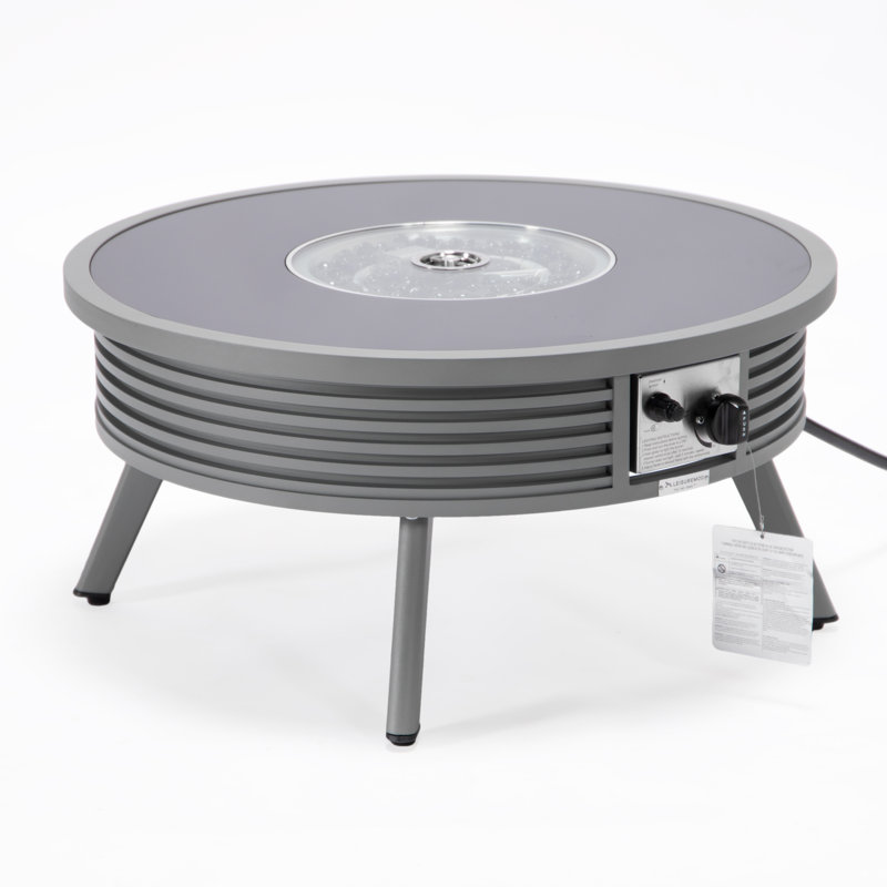 Kliyah Round Propane Smokeless Fire Pit Table