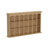 55.1" W Wall-Mounted Display Shelf with Multi-Compartment Open Storage & Arched Wood-Grain Design