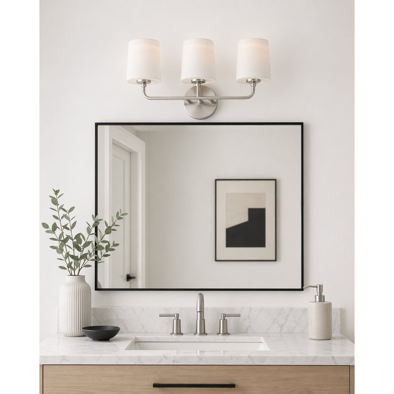 Arkady 3 - Light Dimmable Vanity Light, Satin Nickel