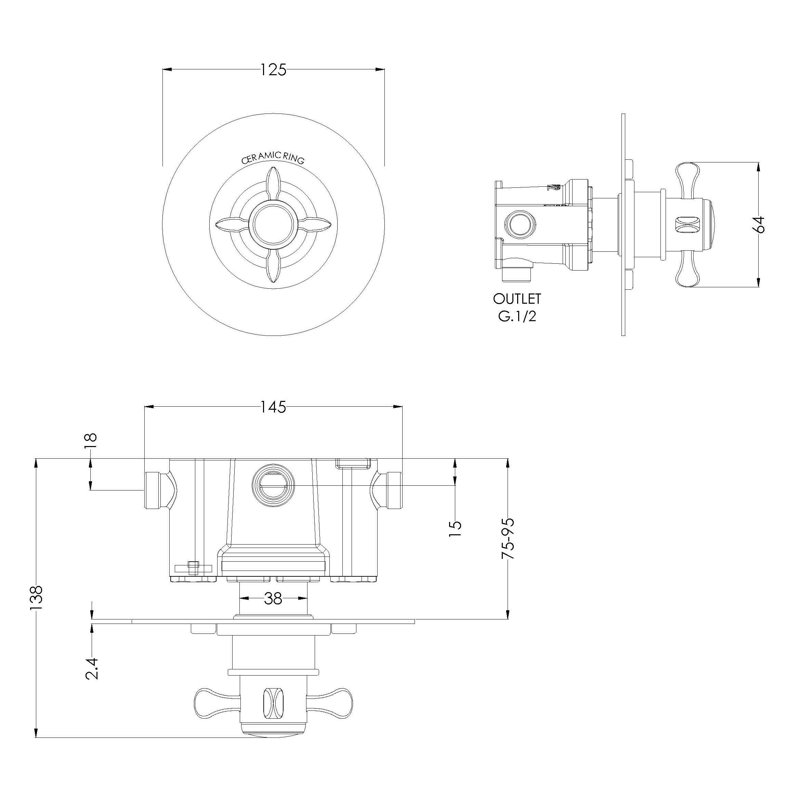 Thermostatic Shower Valve