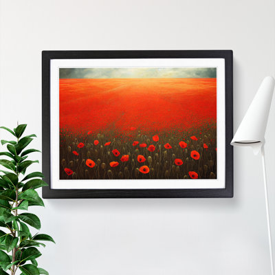 Flawless Poppy Field Flowers - Single Picture Frame Print