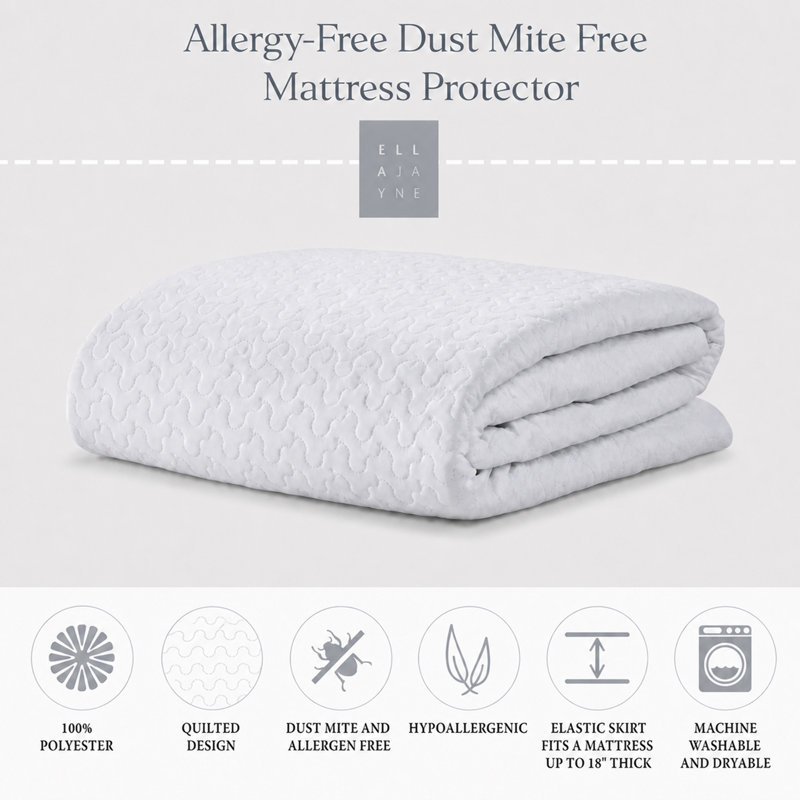 Boden Allergy-free Dust Mite Free Mattress Pad, Queen