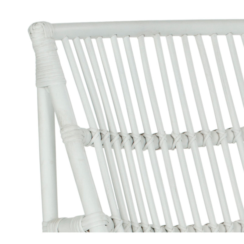 Fauteuil et repose-pieds Monteleone, Blanc