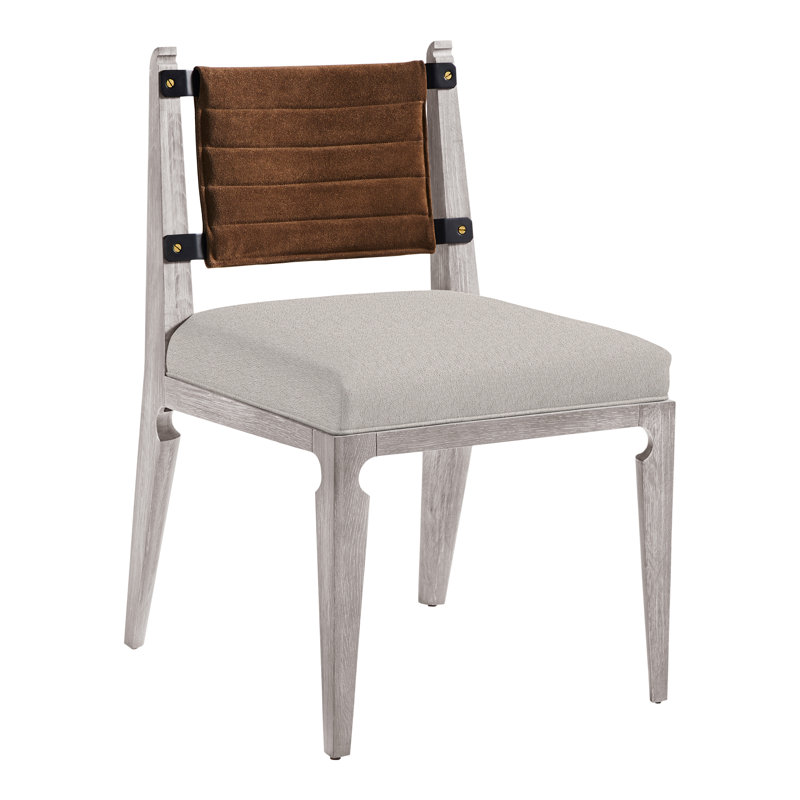 Thom Filicia Home Gifford Side Chair, Dove Gray, Navada Granite
