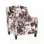 Fauteuil d'appoint confortable avec dossier capitonné