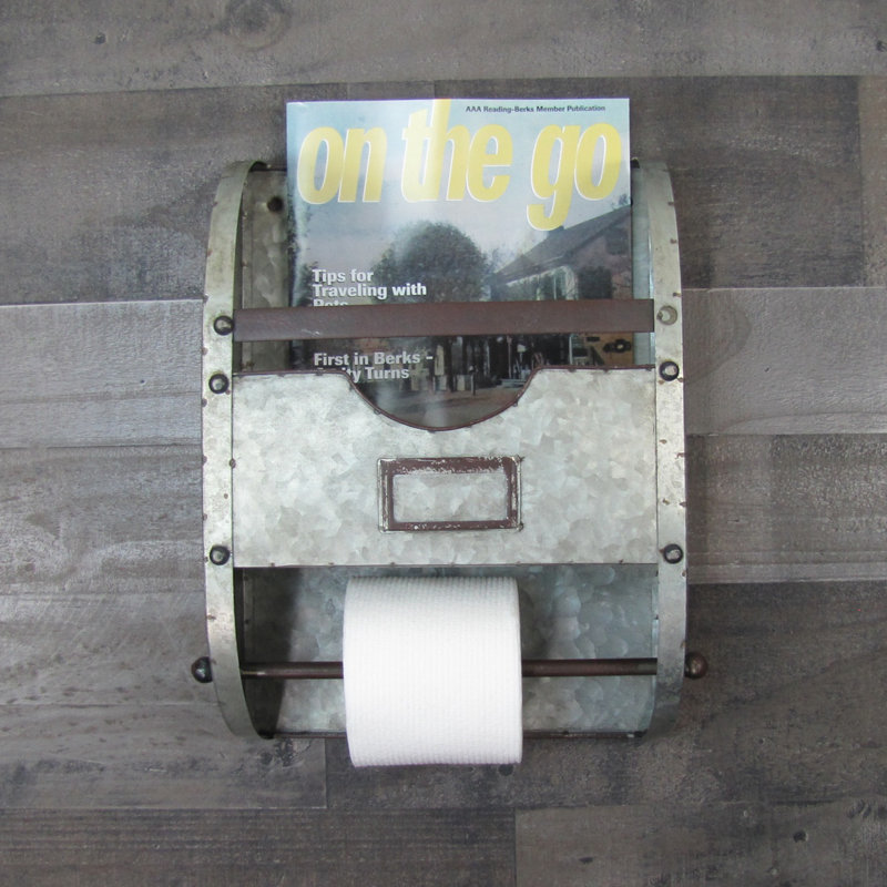 Porte-papier hygiénique mural pour salle de bain à barre à serviettes