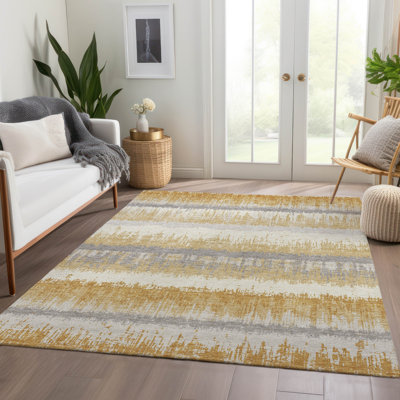 Tapis à rayures de qualité supérieure lavable à la machine Jahnke AMF1013