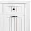 Armoire à linge avec 2 paniers à linge amovibles et 2 tiroirs