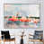 White Floater Framed