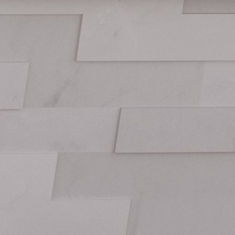 Cliffside Panel 8in.x22in. Honed Marble Wall Tile, Porcelain