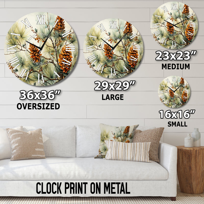 Horloge murale pin, Grand