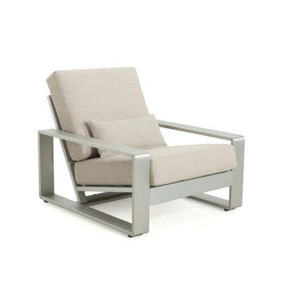 La Plata Outdoor And Indoor Aluminum Lounge Chair, Set Of 1
