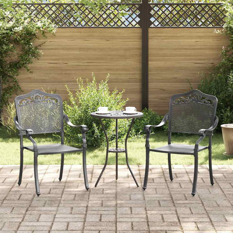 Patio Dining Armchair, Black