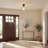 Winslow 1-Light Olde Bronze Semi-Flush Mount Light with Clear Seeded Glass Shade-306069020