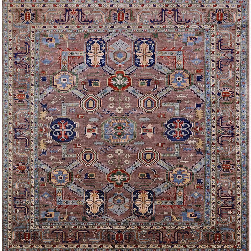 Oriental Indoor Rug, Square 7'