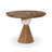 with Solid Wood and Marble Base Dining Table-885510184
