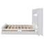 Grand lit avec de nombreuses solutions de rangement - Tête de lit et dessous en bois massif. Une des caractéristiques électriques crée une chambre relaxante.-495915716-495915714