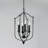 4 - Light Black Iron Lantern Pendant