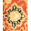 Tapis bleu / ivoire / rouille traditionnel noué à la main de conception unique 6 pi 2 po x 9 pi 4 po Keller