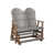Driftwood Grey Top/Antique Mahogany Base