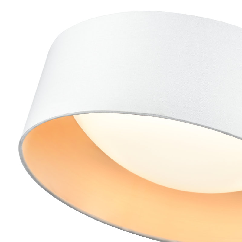 Plafonnier encastré à DEL Alpena - blanc, H 4 po x l 12,5 po x P 12,5 po, 15W