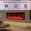 Advait Metro Lane Black Electric Fireplace-1343291416