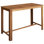 Table de bar en bois d'acacia massif H 41,34 po Follett