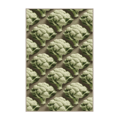  Tapis lavable chou-fleur Romanesco