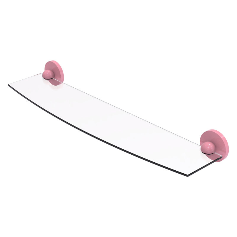 Skyline Floating Shelf, 2.8" H x 24" W x 6.1" D, Pink