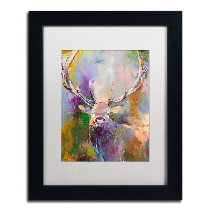 « flambe », impression sur toile tendue, H 14 po x l 11 po x P 0,5 po, Cadre noir, Blanc