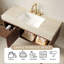 Meuble-lavabo de salle de bain 48 po Luxury