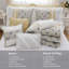 Ensemble d'édredon 9 pièces en percale de coton jaune grand-117539352