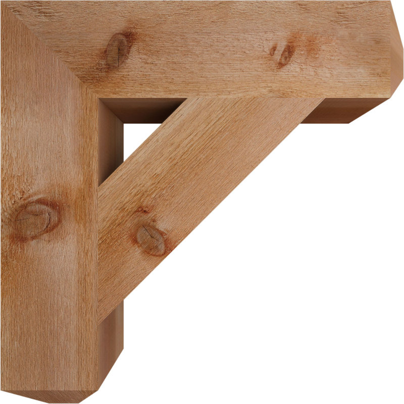 Support pour artisan traditionnel, Cèdre rouge de l'Ouest (scié brut), H 26 po x l 6 po x P 26 po