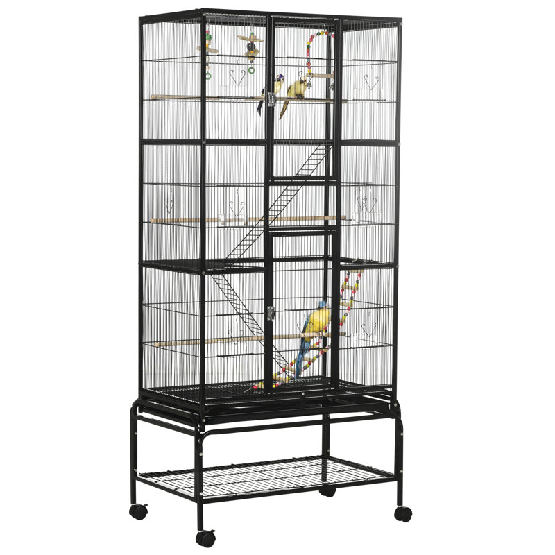 Cage à oiseaux à toit plat 71 po Edgell