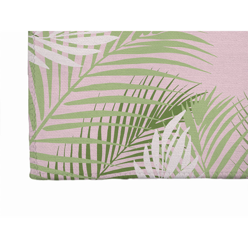 Paillasson Waving Palm Beach, Rose, L 60 po x L 84 po