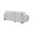 Boneless Ford Light Grey/White Reversible Pull Out Sofa Bed