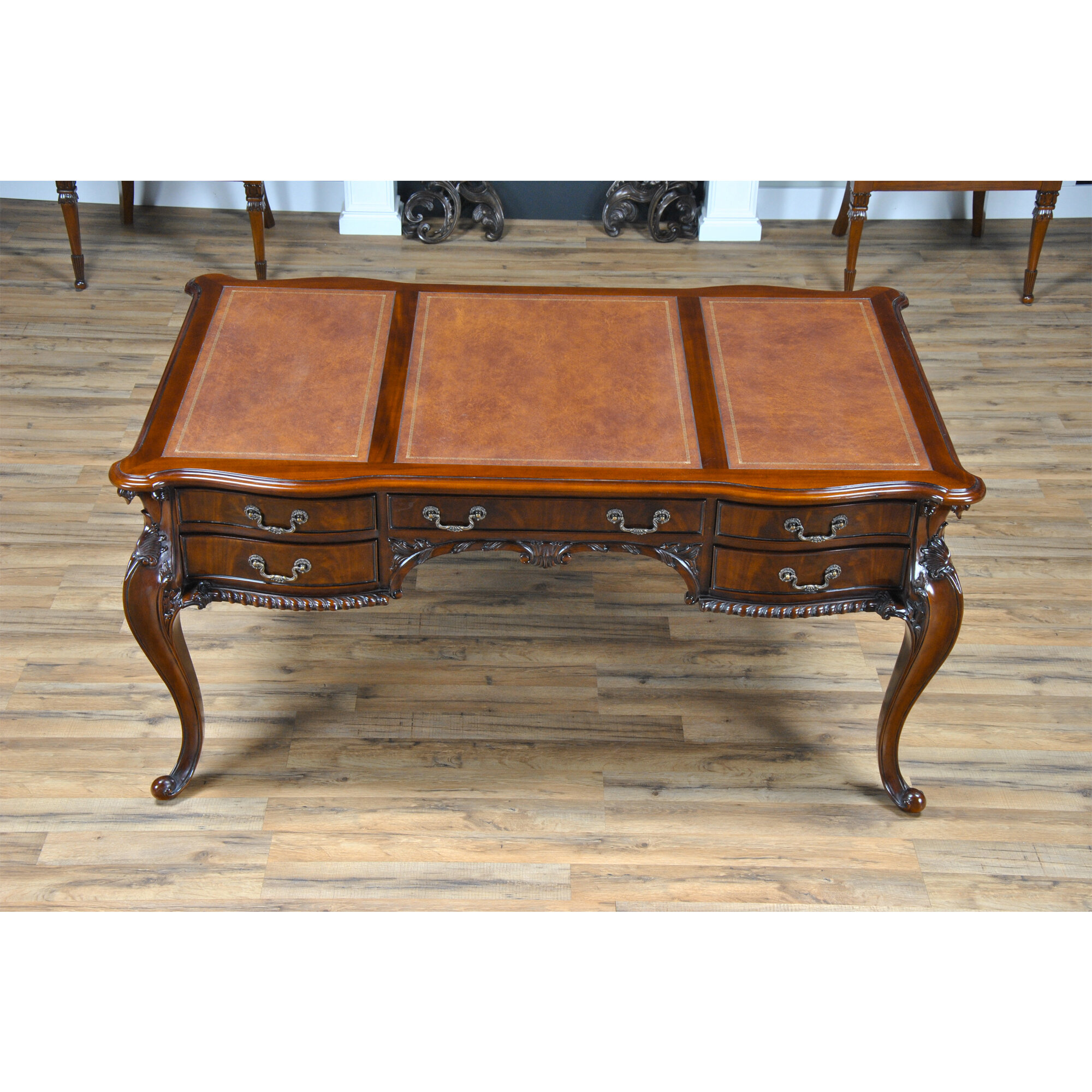 Design Toscano Clemenceau Partners Mahogany Writing Desk