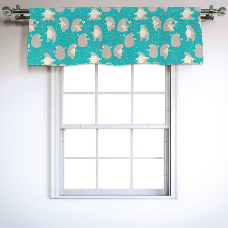 Sateen Ruffled Window Valance