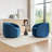 Arrun Velvet Swivel Barrel Chair-882099499
