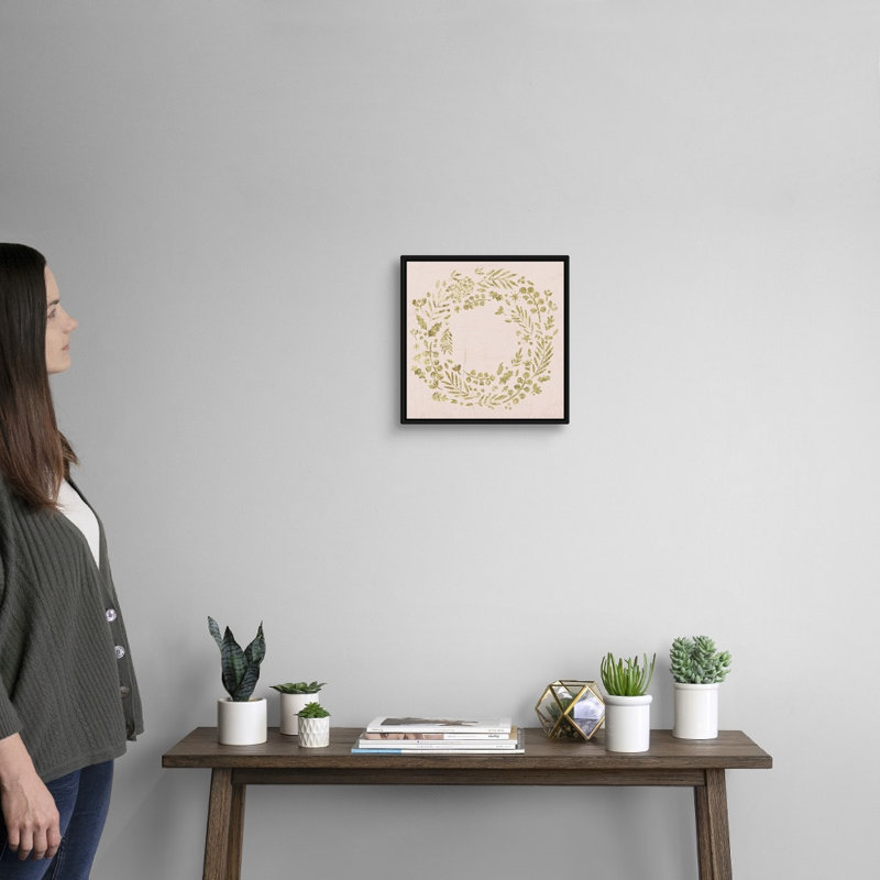 Holiday Mood - Reproduction d'art sur toile, Cadre noir, H 14 po x l 14 po x P 1,75 po