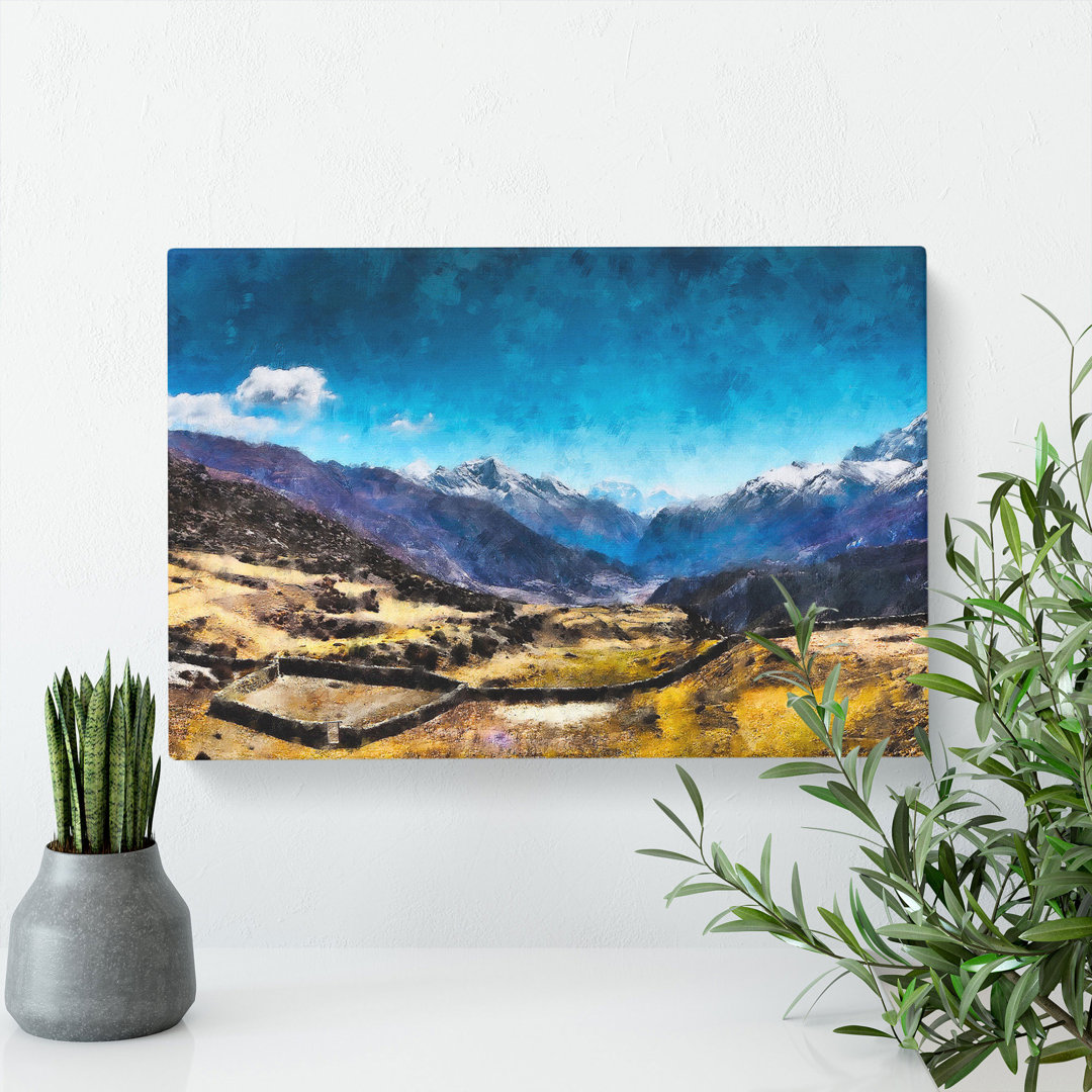 The Annapurna Circuit In Nepal - Wrapped Canvas
