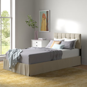 Ambria Larry Queen Tufted Upholstered Panel Bed