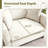 Aldora 47'' W Oversized Armchair Accent Chair Deep Seat Single Sofa Accent Chair with Waist Pillow-2146707237