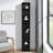 8-Tier Media Tower Rack, CD DVD Slim Storage Cabinet With Adjustable Shelves, Tall Narrow Bookcase Display Bookshelf For Home Office,Multi-Functional Double-Decker Bookcase-1638970046