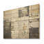 Carreau abstrait gris et gris II - mosaïque bohème sur bois-45025463