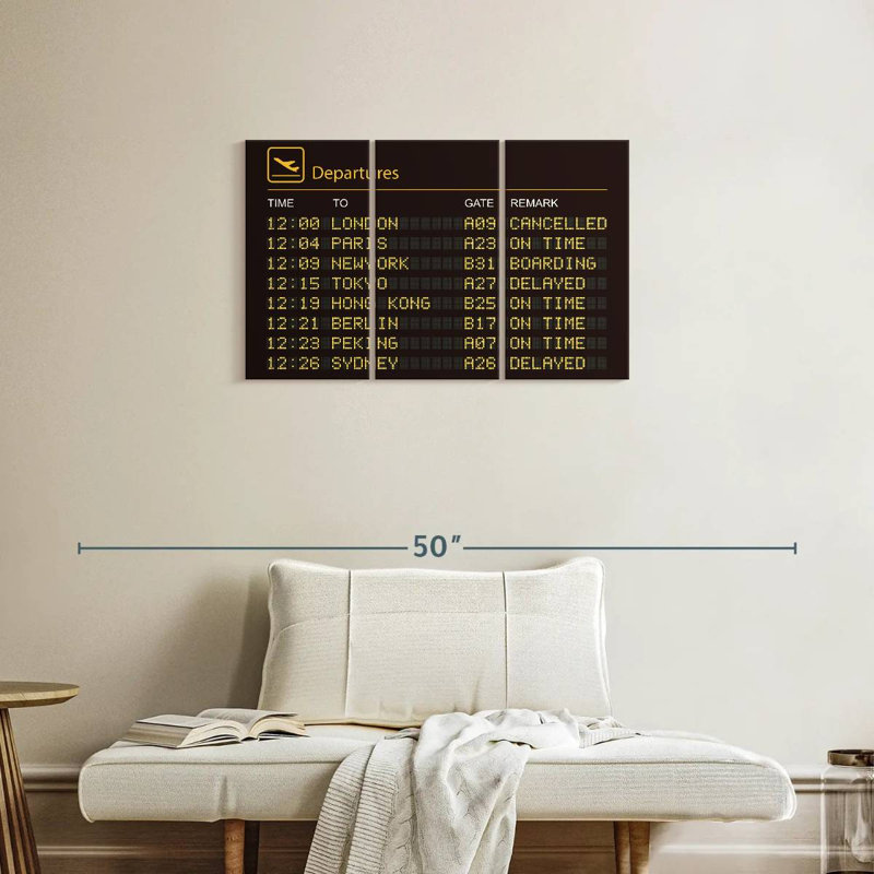 Ensemble de voyage sur toile 3 pièces, H 20 po x l 33 po x P 1,25 po