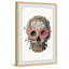 «Alfonsi», impression encadrée «Floral Skull»-746469367