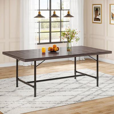 Metal Base Dining Table