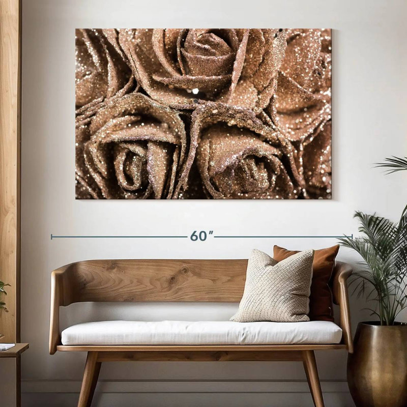 Harnek Sparkling Roses, 34" H x 51" W