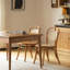 Chaise de salle à manger moderne en bois massif et cerisier pour un style contemporain